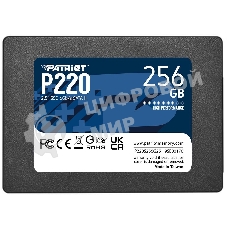 Накопитель SSD Patriot P220, 256Gb, SATA-III, 2.5