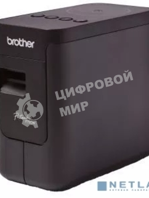 Принтер для наклеек Brother P-Touch PT-P750W (ленты TZe, HSe 3,5/6/9/12/18/24 мм, 30 мм/с, 180х360т/д, автообрез. с полуобрезкой, печать ШК, USB2.0, WiFi, NFC, Wi-Fi Direct, БП, USB-кабель, ПО, лента 24мм/4м, замена PT-2430PC)