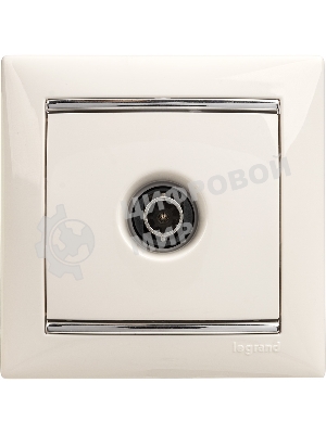 Розетка телевизионная TV Valena звезда 1,5Дб 2400МГц (белая)