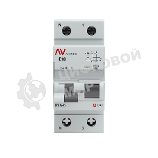 Выключатель автоматический дифференциального тока Averes DVA-6 Диф. Автомат (C) 1P+N 10А/30мА тип А 6кА