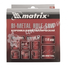 Коронка Matrix BIMETAL, 114 мм