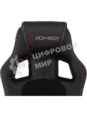 Кресло Zombie Arena черный, экокожа, 120 кг, механизм качания