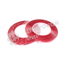 Скотч двусторонний прозрачный 3M с красной защитной лентой толщина 1мм ширина 4мм 10м 2 шт