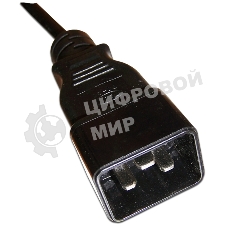 Шнур питания Lanmaster С13-C20, 3х0.75, 220В, 10А, черный, 0.5 метра