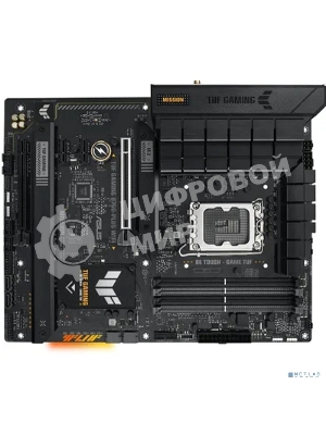 Материнская плата ASUS TUF GAMING B760-PLUS WIFI, LGA 1700, Intel B760, 4xDDR5, 4xSATA, 3xM.2, 1xPCI-E 5.0 x16, 1xPCI-E 3.0 x4, 1xUSB-A 3.2 Gen 2, 3xUSB-A 3.2 Gen 1, 1xUSB-C 3.2 Gen 2x2, 1x2.5Gb LAN, 5x3.5 мм, 7.1, Wi-Fi 6, Bluetooth 5.2, Standard-ATX