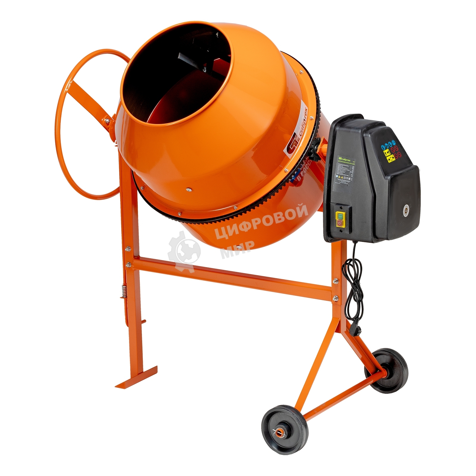 Бетоносмеситель Сибртех БСН-220П 1000 Вт, 220 л, полиамидный венец, 23 об/мин