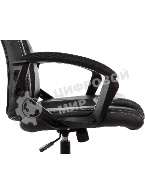 Кресло Zombie Arena черный, экокожа, 120 кг, механизм качания