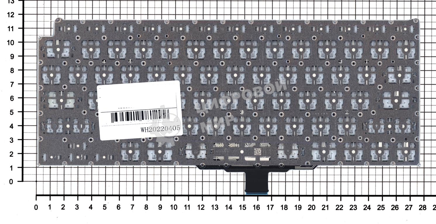 Клавиатура для ноутбука Apple MacBook Air 13 Retina M1 A2337 Late 2020 плоский Enter черная