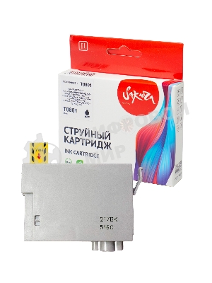 Картридж струйный Sakura C13T08014011 (T0801) для Epson, черный, 7,4 мл.