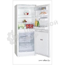 Холодильник Atlant XM-4012-080 серебристый двухкамерный 201/101л морозилка снизу