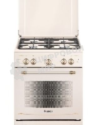 Плита газовая Gefest ПГ 6100-02 0186 бежевый, конфорок 4 шт, духовка 52 л, 60 см x 85 см x 60 см