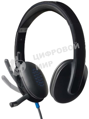 Гарнитура Logitech USB Headset H540 чёрный, проводная, USB