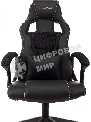 Кресло Zombie Arena черный, экокожа, 120 кг, механизм качания