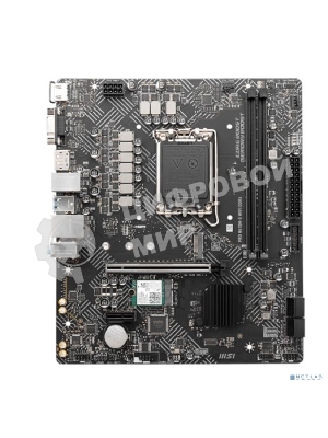 Материнская плата MSI PRO H610M-G WIFI DDR4, Socket LGA 1700, Intel H610, 2xDDR4, 4xSATA, 1xM.2, 1xPCIe 4.0 x16, 1xPCIe 3.0 x1, 1xHDMI, 1xDP, 1xVGA, 1x 1Gb LAN, 4xUSB-A 2.0, 2xUSB-A 5Gbps, 3x3.5 мм, 7.1, mATX