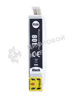 Картридж струйный Sakura C13T08014011 (T0801) для Epson, черный, 7,4 мл.