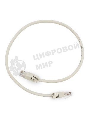 Патч-корд UTP Cablexpert cat.6, 0.5м, литой, многожильный, серый