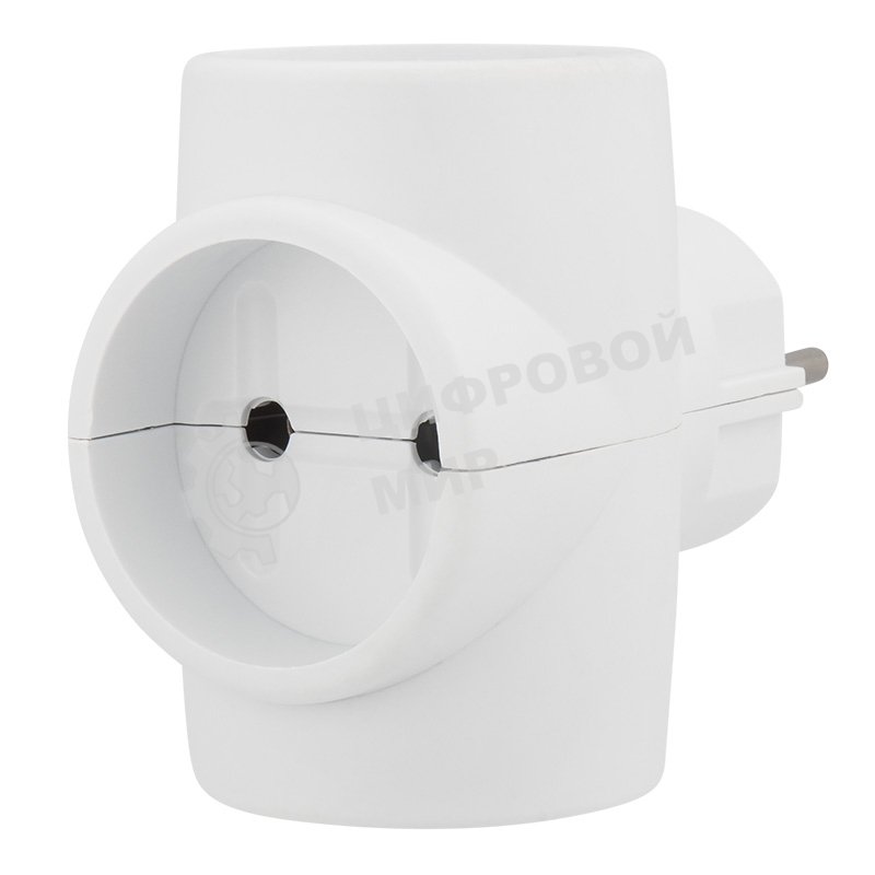 Тройник электрический Rexant без заземления 220 В, 6A