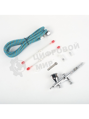 Аэрограф пневматический AB 400, сопло 0,2 мм, 9 л/мин, бачок 9 мл