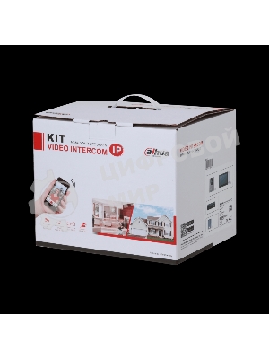 Комплект домофона Dahua DHI-KTP01L(S) черный