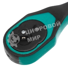 Ключ-трещотка Stels 1/4, 72 зуба, с быстрым сбросом, CrV, 2-х ком. рукоятка