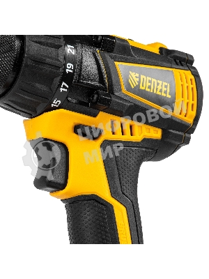 Дрель-шуруповерт Denzel BLDL-IB-18-02, 18 В, 2 Ач, 65 Нм, бесщеточный