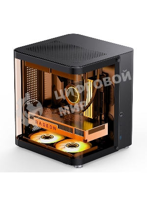 Корпус без блока питания Корпус JONSBO TK-1 Black 2.0 MATX без БП, mini-ITX, micro-ATX, черный