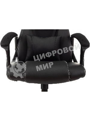 Кресло Zombie Arena черный, экокожа, 120 кг, механизм качания