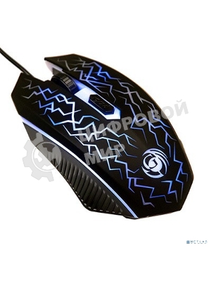 Мышь проводная Dialog Gan-Kata MGK-08U черный, 1600 dpi, USB, кнопки - 4