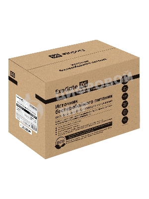 Источник бесперебойного питания (инвертор, синус, для котла) ExeGate SineTower SZ-2000.LCD.AVR.3SH.1C13.USB 2000VA/1600W, чистая синусоида, LCD дисплей, AVR, 3хSchuko+1хC13, USB, линейно-интерактивный, внешняя батарея 24В до 200А·ч, черный