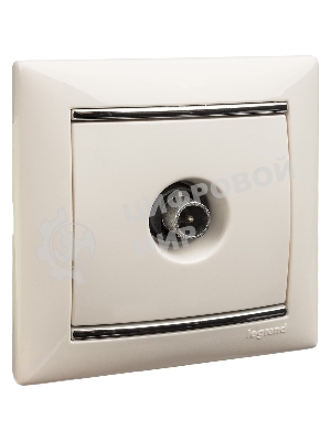 Розетка телевизионная TV Valena звезда 1,5Дб 2400МГц (белая)