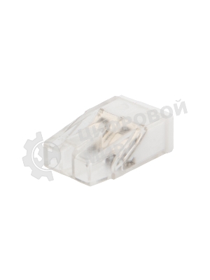 Экспресс-клемма с пастой Rexant СМК 2273-242, 2-проводная 0.5-2.5 мм², прозрачная (100 шт./уп.)