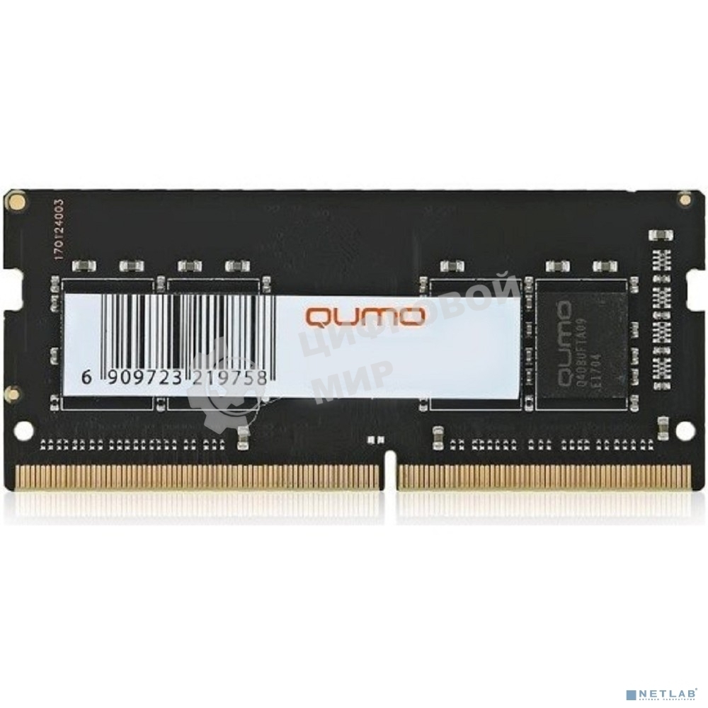 Оперативная память Qumo, DDR4, 8GB (1x8GB), 3200MHz, CL22, SO-DIMM