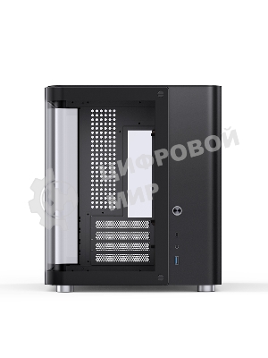 Корпус без блока питания Корпус JONSBO TK-1 Black 2.0 MATX без БП, mini-ITX, micro-ATX, черный