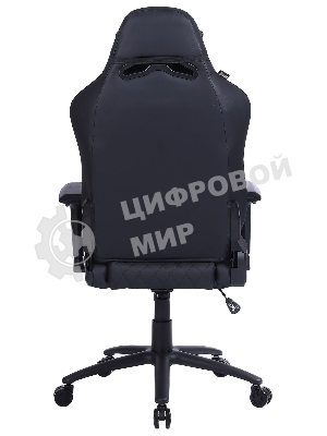 Кресло Cactus CS-CHR-130 черный, экокожа, подголовник