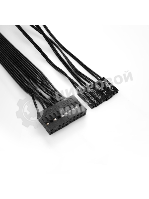 Компьютерный корпус Miditower ExeGate UN-605B-UNS500 (ATX, БП UNS500 с вент. 12см, 2*USB, аудио, блокировка, черный)