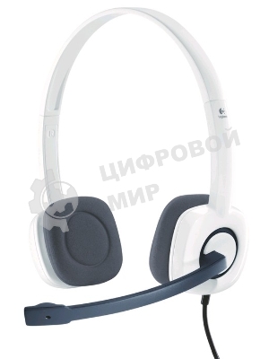 Гарнитура Logitech H150 белый, проводная, 3.5 мм