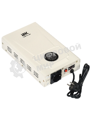 Стабилизатор напряжения настенный SLIM 0,5кВА IEK IVS22-1-D05-09