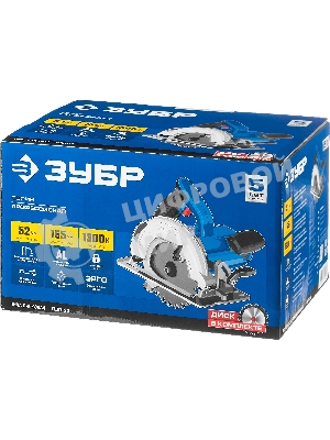Циркулярная пила (дисковая) Зубр ПДП-55 1300Вт (ручная)