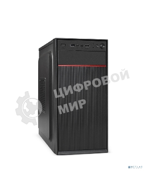 Компьютерный корпус Minitower ExeGate BAA-113-AAA400 (mATX, БП AAA400 с вент. 8см, 2*USB, аудио, черный)