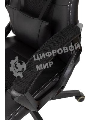 Кресло Zombie Arena черный, экокожа, 120 кг, механизм качания