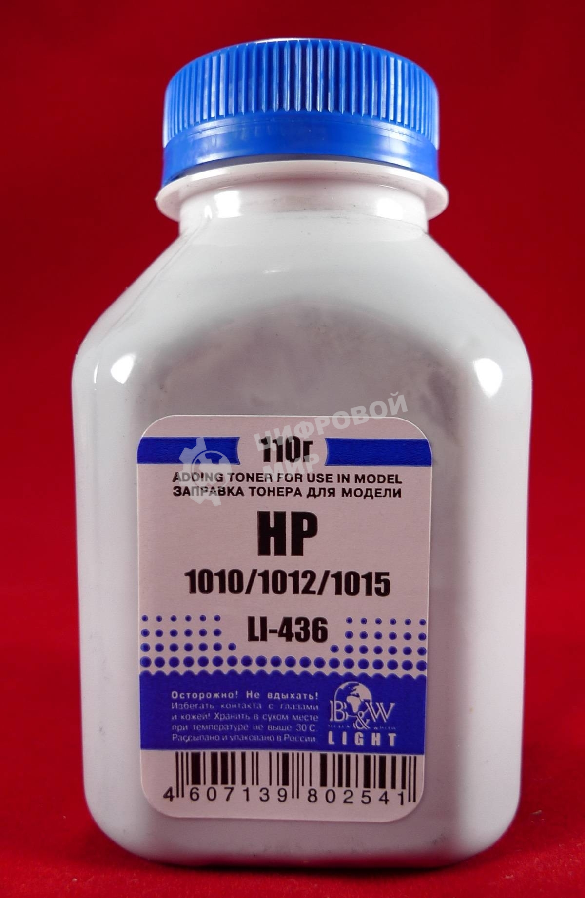 Тонер HP LJ 1010/1012/1015/1018/1020 (фл.100г.) B&W Light фас Ро