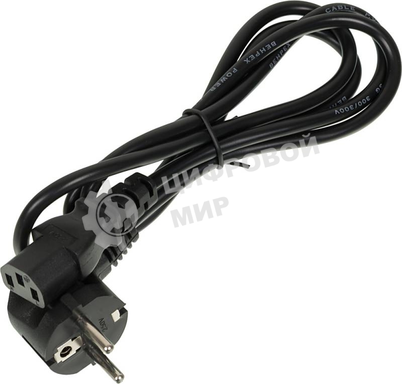 Кабель питания IEC320-C13 (f)/евровилка 1.5м