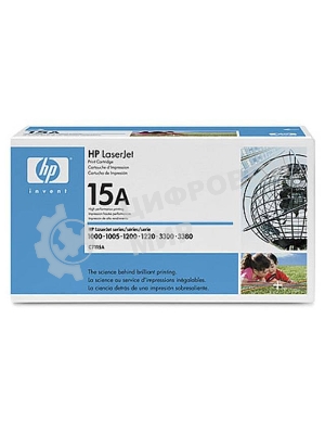 Картридж лазерный HP C7115A черный LJ 1000W/1200/1220/3300, (2500 стр.)