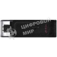 Флешка USB Kingston DataTraveler DT70 (DT70/64Gb), 64Gb, USB Type-C 3.2, R/W 70/45, черный