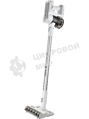 Пылесос вертикальный Polaris PVCS 7000 белый/серебристый, питание от аккумулятора, 150 Вт, уборка влажная/сухая, пылесборник 0.5 л