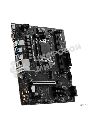 Материнская плата MSI PRO B650M-B, AM5, AMD B650, 2xDDR5, 4xSATA, 1xM.2, 1xPCI-E 4.0 x16, 1xPCI-E 4.0 x1, 1xHDMI, 1xVGA, 1x2.5Gb LAN, 2xUSB 2.0, 4xUSB 3.2 Gen 1, 3x3.5 мм, 7.1, Micro-ATX