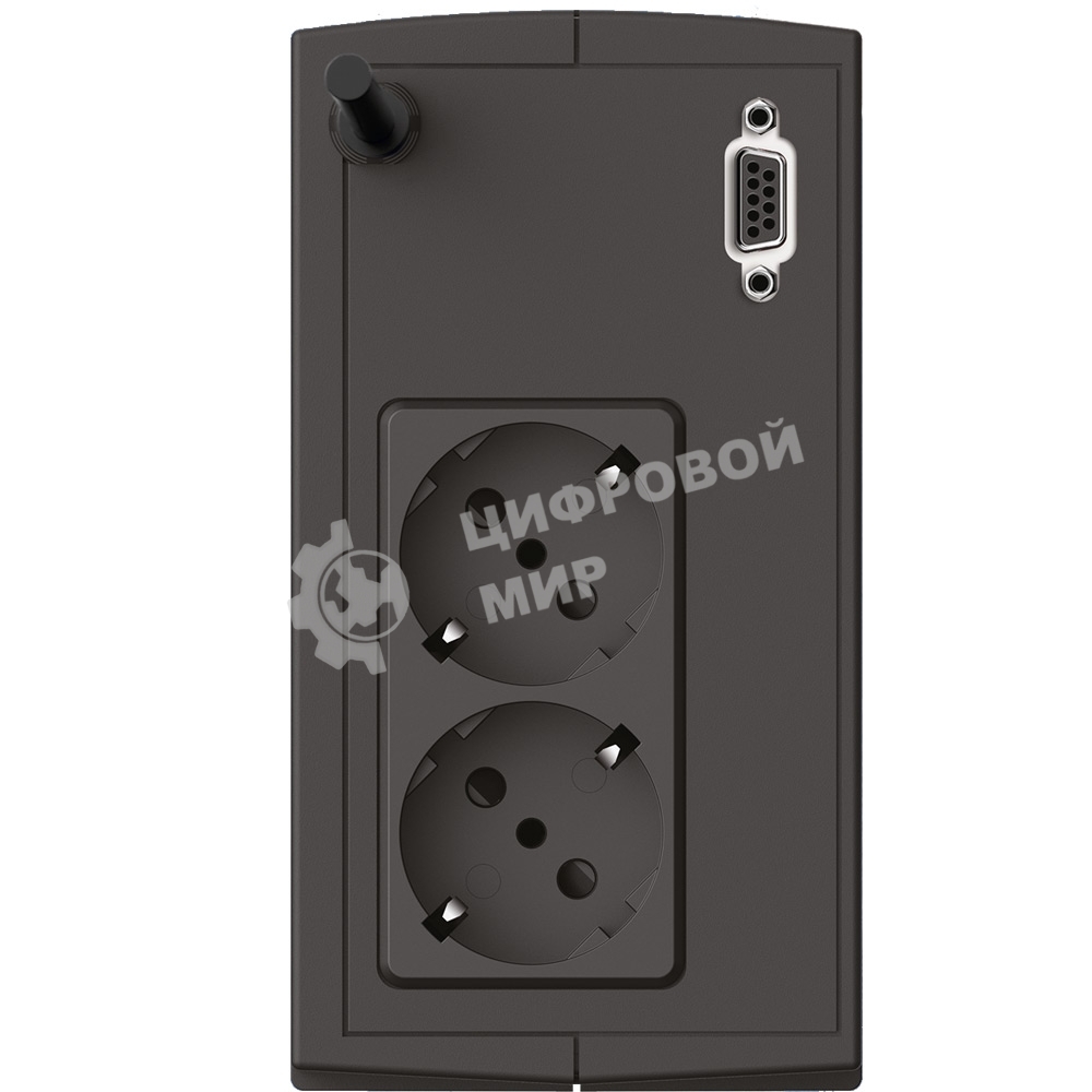 Источник бесперебойного питания Сайбер Электро СТАРТ ПЛЮС-700ВА-ЕВРО Линейно-интерактивный 700ВА/360Вт RS-232(2 EURO) (12В/5А·ч)