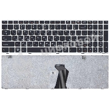Клавиатура для ноутбука Lenovo Ideapad G580 G585 Z580 Z585 Z780 G780 черная с белой рамкой
