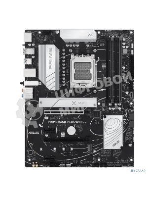 Материнская плата ASUS PRIME B650-PLUS WIFI, AM5, AMD B650, 4xDDR5, 4xSATA, 2xM.2, 1xPCIe 4.0 x16, 2xPCIe 4.0 x1, 1xDP, 1xHDMI, 1x2.5Gb LAN, Wi-Fi 6E, Bluetooth 5.3, 4xUSB-A 10Gbps, 2xUSB-A 5Gbps, 2xUSB-A 2.0, 5x3.5 мм, 7.1, ATX