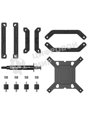Кулер для процессора ID-COOLING IS-77-XT BLACK LGA1851/1700/1200/115X/AM5/AM4 низкопрофильный высота 77mm (18шт/кор, TDP 150W, PWM, 6 тепл.трубок + медная база, FAN 120mm) BOX